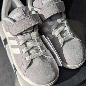 Adidas Kids' Gray Sneakers Size 2
